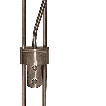 Piantana Contemporaneo Mother Child Acciaio Adjustable Vetro 1 Luce R7S EU4329AB