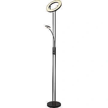 Piantana Contemporaneo Mother Child Acciaio Nero Policarbonato Led 25,5W 3000K Piantana Contemporaneo Mother Child Acciaio Nero Policarbonato Led 25,5W 3000K