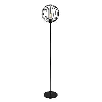Piantana Industrial-Nordico Rondo Acciaio Nero 1 Luce E27 Piantana Industrial-Nordico Rondo Acciaio Nero 1 Luce E27