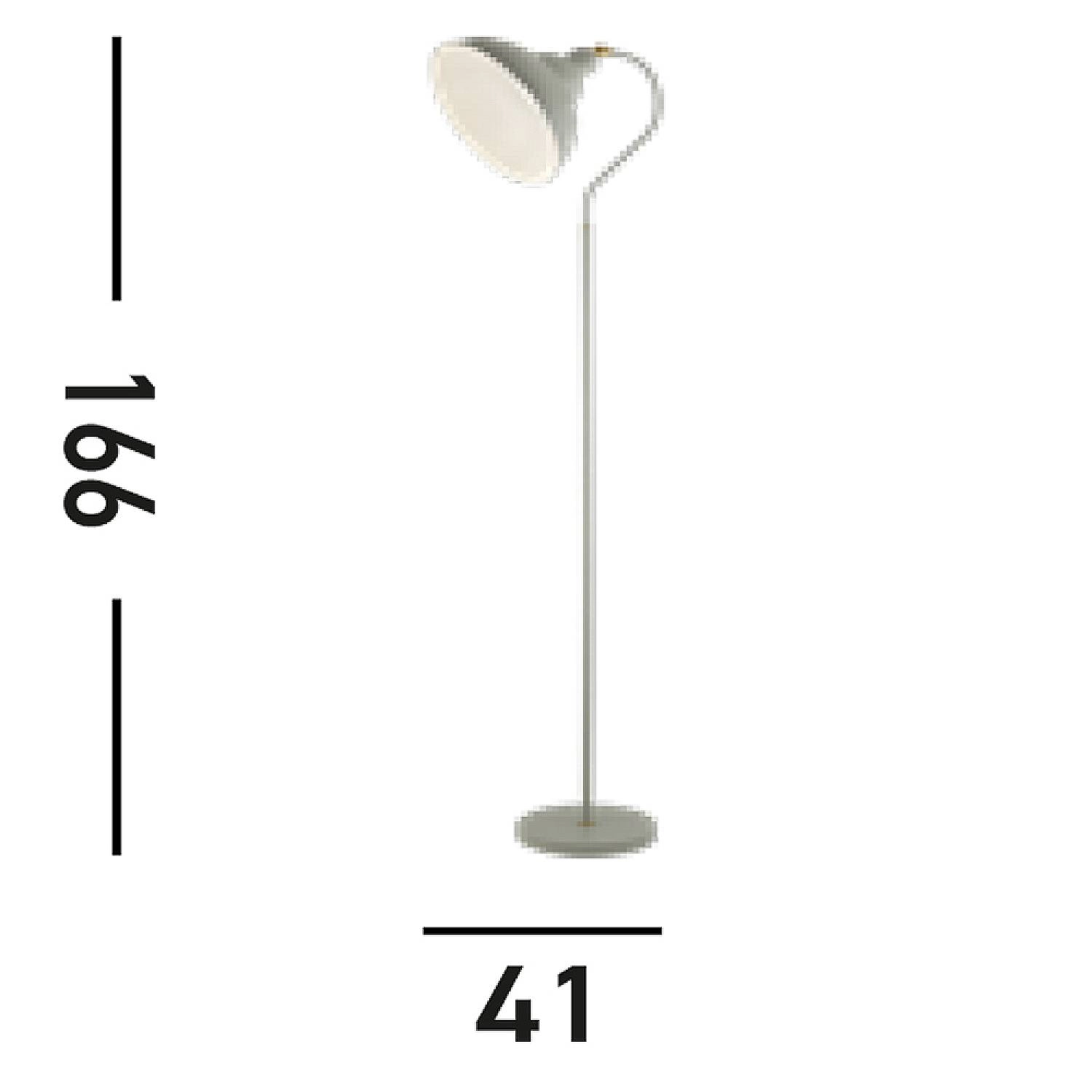 Piantana Contemporaneo Xeno Acciaio Tortora 1 Luce E27 EU60960TA