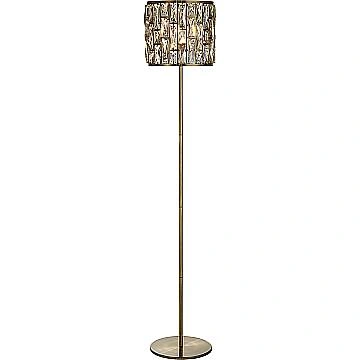 Piantana Classico Gioiello Acciaio Ottone Vetro 1 Luce E27