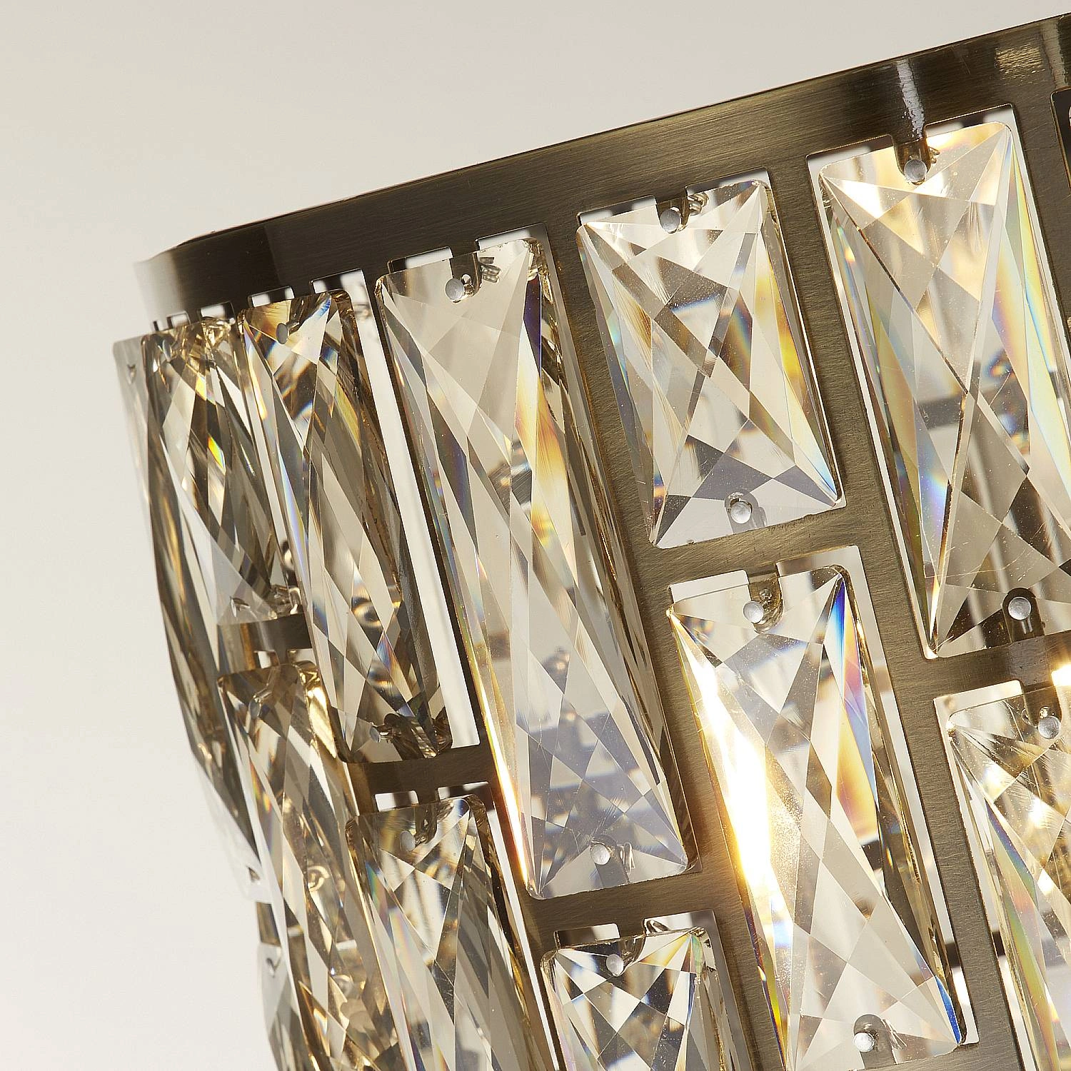 Piantana Classico Gioiello Acciaio Ottone Vetro 1 Luce E27 EU6589AB