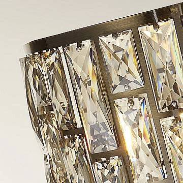Piantana Classico Gioiello Acciaio Ottone Vetro 1 Luce E27 EU6589AB