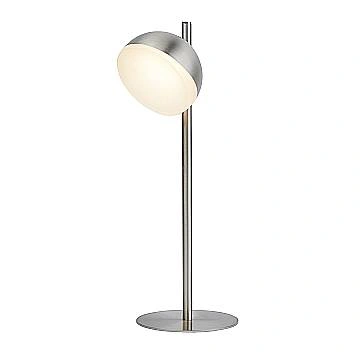 Abatjour Contemporaneo Tully Acciaio Argento Policarbonato Led 6W 3000K
