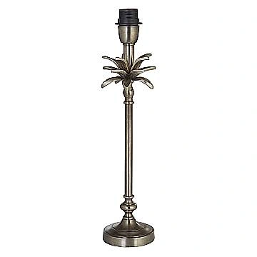 Lampada Da Scrivania Classico Palma Ottone Cromo Senza Paralume 1 Luce E27