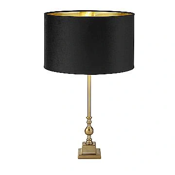 Lampada Da Scrivania Contemporanea Whitby Metallo Cromo Tessuto Nero 1 Luce E27