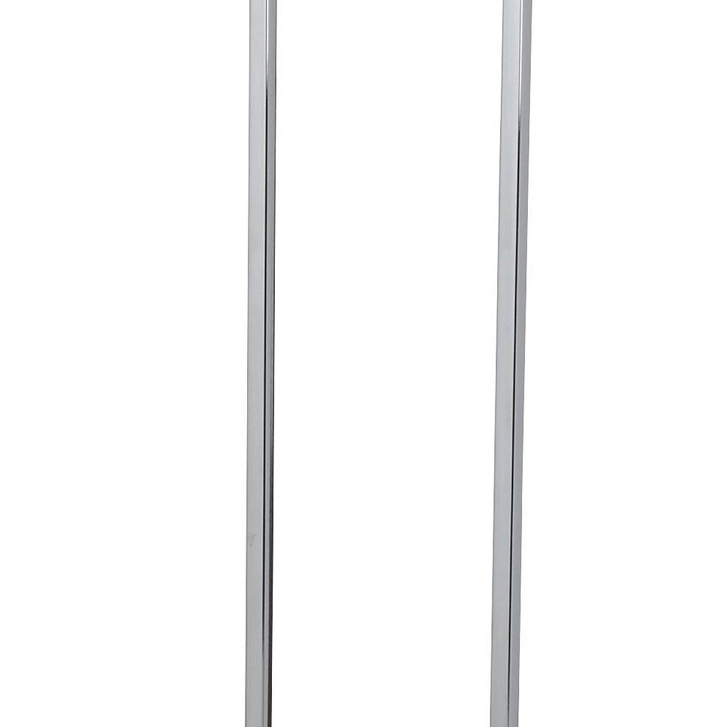 Piantana Contemporaneo Catalina Acciaio Cromo Vetro Fumè 1 Luce E27 EU9053CC