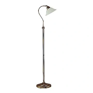 Piantana Classico Adjustable Acciaio Adjustable Vetro 1 Luce E27