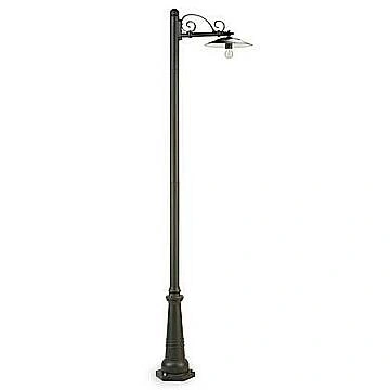 Lampione Contemporaneo Antique Alluminio E Porcellana Grigio 1 Luce E27