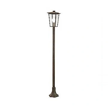 Lampione Contemporaneo Ribot Alluminio Ruggine 1 Luce E27