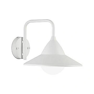 Applique Lato Basso Contemporanea Yukon Alluminio E Metallo Bianco 20W Led Cct3