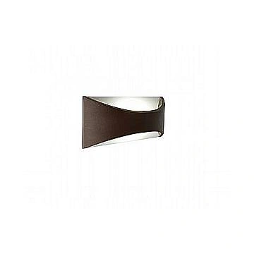 Applique Da Esterno Moderna Moon Alluminio E Termoplastica Caffè Led 6W 3000K