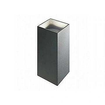 Applique Da Esterno Moderna Tower Alluminio E Vetro Grafite Led 6,6W 3000K