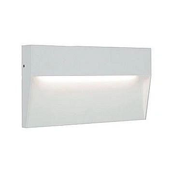 Segnapasso Rettangolare Moderno Geo Alluminio Bianco 6W Led 3000K