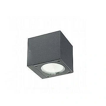 Applique Da Esterno Moderna Lula Alluminio E Vetro Grigio Led 6+6W 3000K