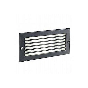 Segnapasso Esterno Incasso Chiuso Escape Alluminio E Vetro Nero Led 10W 3000K