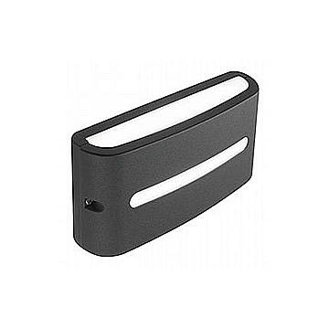 Applique Esterno Moderna Post Alluminio E Termoplastica Grafite Led 10W 3000K