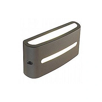 Applique Da Esterno Moderna Post Alluminio E Termoplastica Caffè Led 10W 3000K