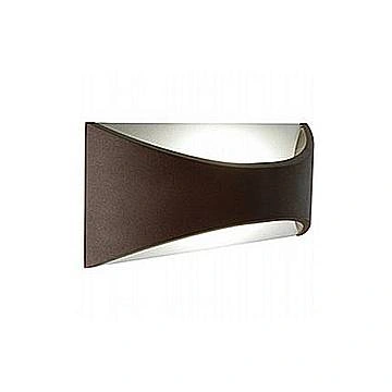 Applique Da Esterno Moderna Moon Alluminio E Termoplastica Caffè Led 6W 4000K