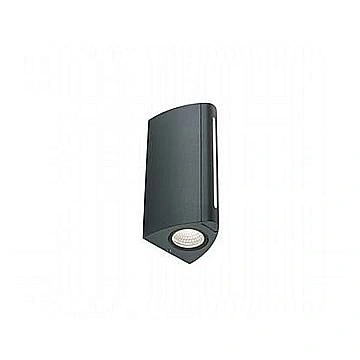 Applique Esterno Moderna Vision Alluminio E Termoplastica Grigio Led 8+4W 4000K
