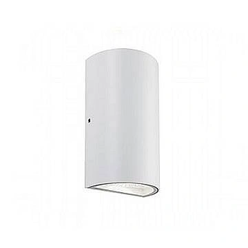 Applique Da Esterno Moderna Trump Alluminio E Vetro Bianco Led 6+6W 4000K