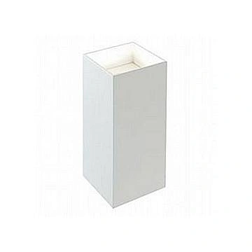 Applique Da Esterno Moderna Tower Alluminio E Vetro Bianco Led 6,6W 4000K