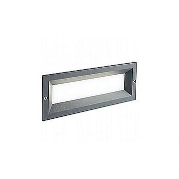 Segnapasso Esterno Moderno Mask Alluminio E Termoplastica Grigio Led 12W 4000K