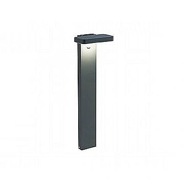 Palo Da Esterno H60Cm Solare Alluminio E Materie Plastiche Grigio Led 4,5W 4000K