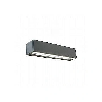 Applique Da Esterno Moderna Unit Alluminio E Vetro Grigio Led 9W 4000K