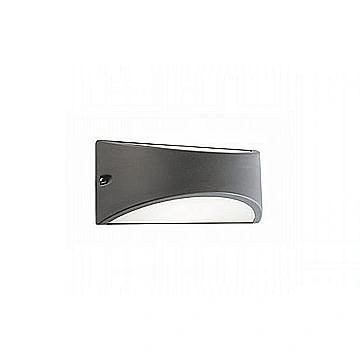 Applique Da Esterno Moderna Lhasa Alluminio E Termoplastica Grigio Led 10W 4000K