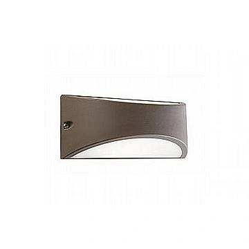 Applique Da Esterno Moderna Lhasa Alluminio E Termoplastica Caffè Led 10W 4000K