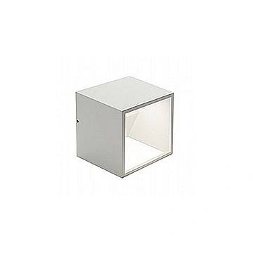 Applique Da Esterno Moderna Niko Alluminio E Vetro Bianco Led 9W 4000K
