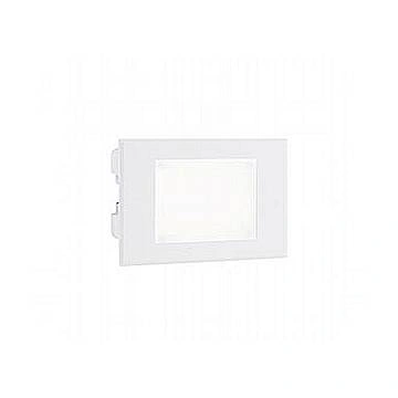 Segnapasso Aperto Da Esterno Moderno Spina Alluminio E Vetro Bianco Led 3W 4000K