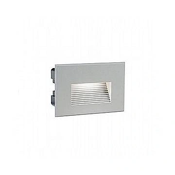 Segnapasso Dente Da Esterno Moderno Spina Color Alluminio E Vetro Led 3W 4000K