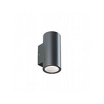 Applique Da Esterno Moderna Sino Alluminio E Vetro Grigio Led 3+3W 4000K