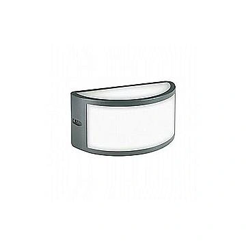 Applique Da Esterno Moderna Petit Alluminio E Termoplastica Grigio Led 10W 4000K