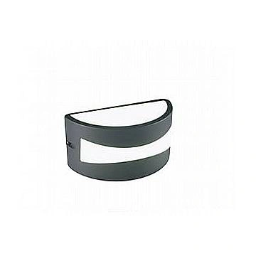 Applique Da Esterno Moderna Tibet Alluminio E Termoplastica Grigio Led 10W 4000K