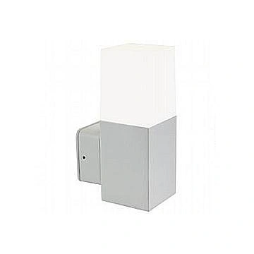 Applique Da Esterno Moderna Kube Alluminio E Termoplastica Grigio Led 7W 4000K