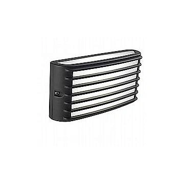 Applique Da Esterno Moderna Grid Alluminio E Termoplastica Grigio Led 10W 4000K