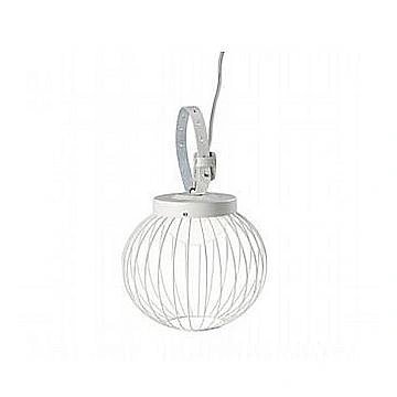 Lampada portatile Moderna Cage Alluminio E Termoplastica Bianco Led 20W 4000K