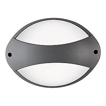 Applique Fascia Contemporanea Coconut Alluminio Grafite 1 Luce Led 7W 4000K