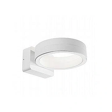 Applique Da Esterno Moderna Plaza Alluminio E Vetro Bianco Led 16W 4000K