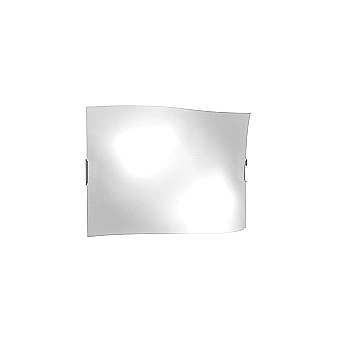 Applique Contemporanea Wing Metallo Vetro Bianco Satinato 4 Luci E27 55Cm