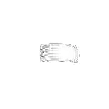 Applique Contemporanea Linear Mad Metallo E Vetro Bianco 1 Luce E27 30Cm
