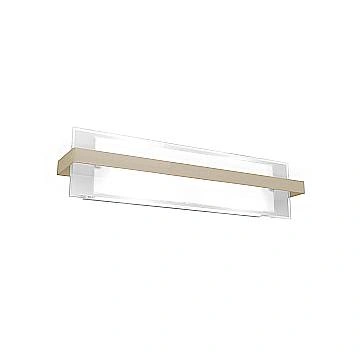 Applique Industrial-Minimal Cross Metallo Sabbia Vetro Bianco 2 Luci E27 60Cm