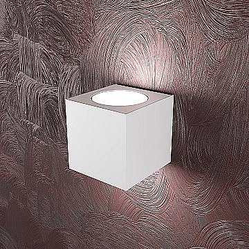 Applique Moderna Area Metallo Bianco 2 Luci Gx53