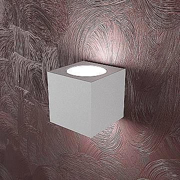 Applique Moderna Area Metallo Grigio 2 Luci Gx53