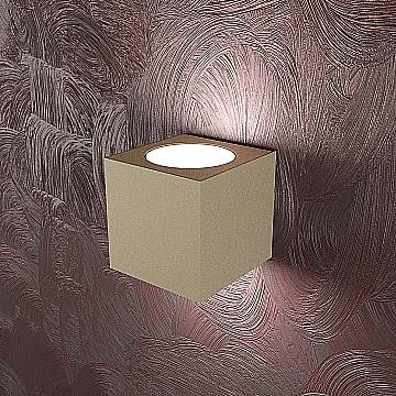 Applique Moderna Area Metallo Sabbia 2 Luci Gx53