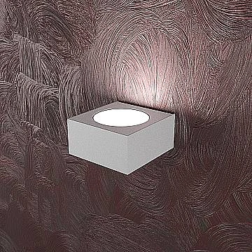 Applique Moderna Area Metallo Grigio 1 Luce Gx53