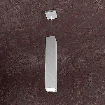 Sospensione Moderna Area Metallo Grigio 1 Luce Gx53 50Cm
